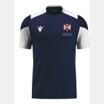 Queens Grad Golem Tee - Navy/wht